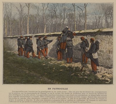 Na patrolu (kolorowe zdjęcie) autorstwa (after) French Photographer
