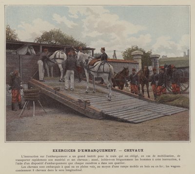 Ćwiczenia z internatem, konie (kolorowe zdjęcie) autorstwa (after) French Photographer