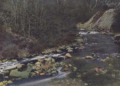 Gorges de la Cere w pobliżu Laval de Cere (kolorowe zdjęcie) autorstwa (after) French Photographer