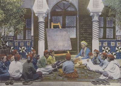 Szkoła arabska (kolorowe zdjęcie) autorstwa (after) French Photographer