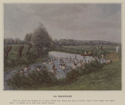Kąpiel (kolorowe zdjęcie) autorstwa (after) French Photographer