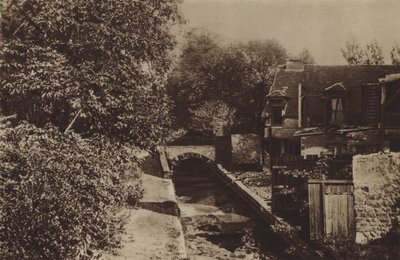 La Bievre w pobliżu Pavillon de Julienne (zdjęcie czarno-białe) autorstwa (after) French Photographer