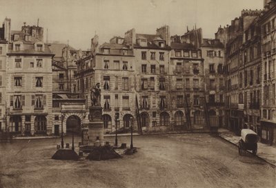Place Dauphine, część zburzona w 1875 r. (zdjęcie czarno-białe) autorstwa (after) French Photographer