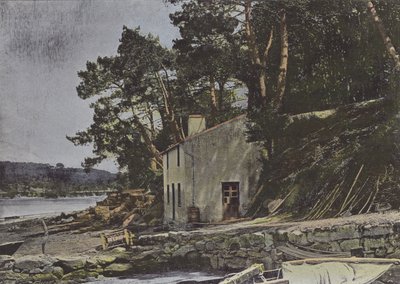 Jezioro w Auray (kolorowe zdjęcie) autorstwa (after) French Photographer