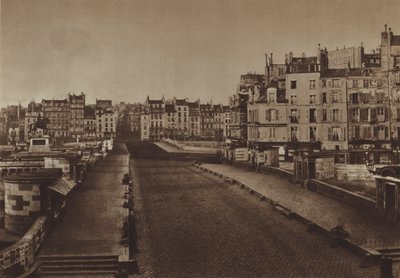Pont-Neuf w 1852 roku (zdjęcie czarno-białe) autorstwa (after) French Photographer