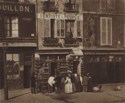Quai du Marche Neuf (zdjęcie czarno-białe) autorstwa (after) French Photographer
