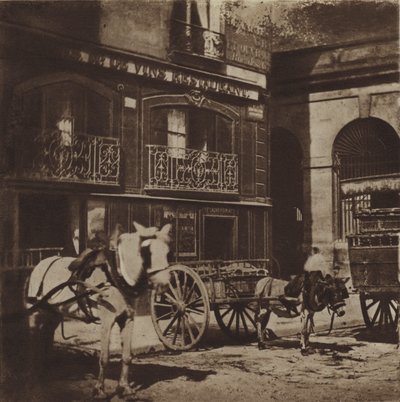 Wejście do restauracji Laperouse, Quai des Grands-Augustins (zdjęcie czarno-białe) autorstwa (after) French Photographer