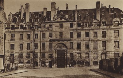 Główne wejście do Lycee Louis-le-Grand w 1887 roku (zdjęcie czarno-białe) autorstwa (after) French Photographer