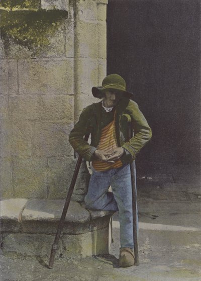 Bretoński żebrak (kolorowe zdjęcie) autorstwa (after) French Photographer