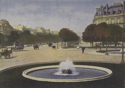 Paryż, Rond-Point des Champs-Elysees (kolorowe zdjęcie) autorstwa (after) French Photographer
