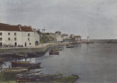 Port Sauzon, w Belle-Ile (kolorowe zdjęcie) autorstwa (after) French Photographer