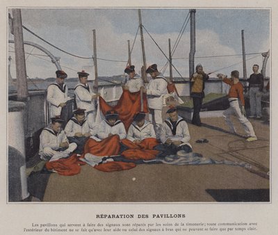 Reparation des Pavillons (kolorowe zdjęcie) autorstwa (after) French Photographer