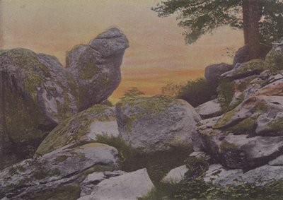 Rochers du mont Ussy (kolorowe zdjęcie) autorstwa (after) French Photographer