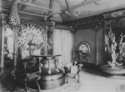 Sklep jubilera Fouquet w 1900 (zdjęcie czarno-białe) autorstwa (after) French Photographer