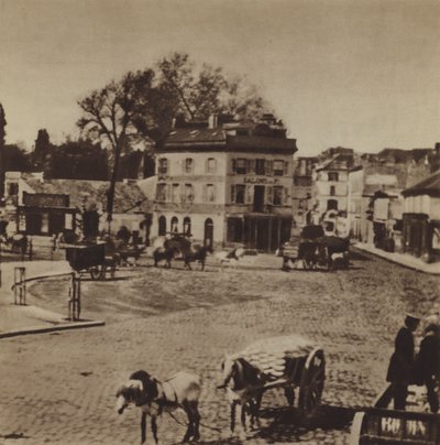 Drzwi w Paryżu (zdjęcie czarno-białe) autorstwa (after) French Photographer