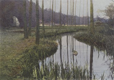 Vaux de Cernay, Le Ruisseau (kolorowe zdjęcie) autorstwa (after) French Photographer