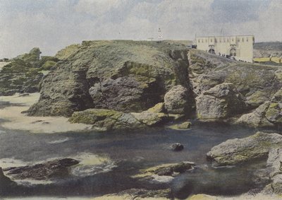 Stary fort w Pointe des Poulains, w Belle-Ile (kolorowe zdjęcie) autorstwa (after) French Photographer