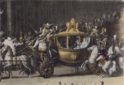Powóz Napoleona 1, 2 kwietnia 1810, Powóz Napoleona 1, 2 kwietnia 1810 (zdjęcie kolorowe) autorstwa (after) French Photographer