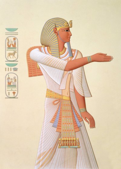 746.c.1. & f.8 Portret faraona Mienptah-Hotephimat autorstwa (after) French School
