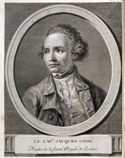 Kapitan James Cook, członek Royal Society of London autorstwa (after) French School