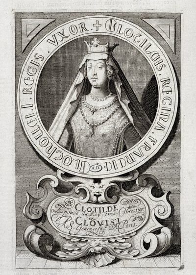 Portret królowej Clotilde autorstwa (after) French School