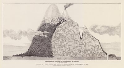 Regiony wegetacyjne Chimborazo, Ekwador (litografia) autorstwa (after) German School