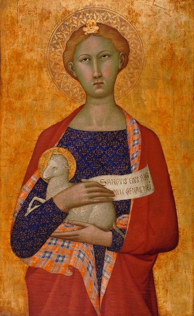 Święta Agnieszka autorstwa (attr. to) Master of the Straus Madonna