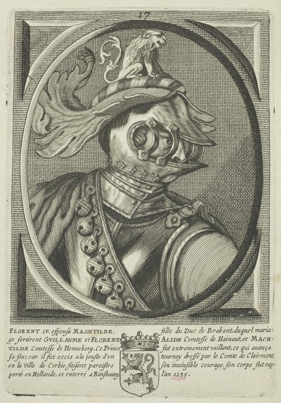 Floris IV, hrabia Holandii (rycina) autorstwa (attr.to) French School