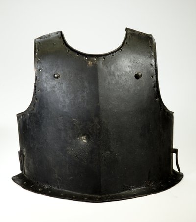 Napierśnik harquebusiera, ok.1625-50 (żelazo i czarna farba) autorstwa (attr.to) German School