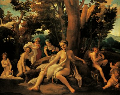 Leda autorstwa (c.1489 1534) Correggio