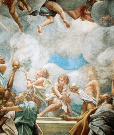 Efeby i apostoł, fragment z Wniebowzięcia Dziewicy autorstwa (c.1489 1534) Correggio
