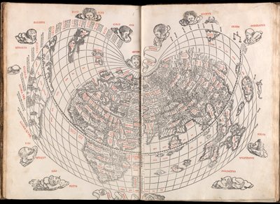 Claudii Ptholemaei Alexandrini liber geographiae cum tabulis et universali figura et cum additione locorum quae a recentioribus reperta sunt diligenti cura emendatus et impressus autorstwa (c.90 168)(after) Ptolemy