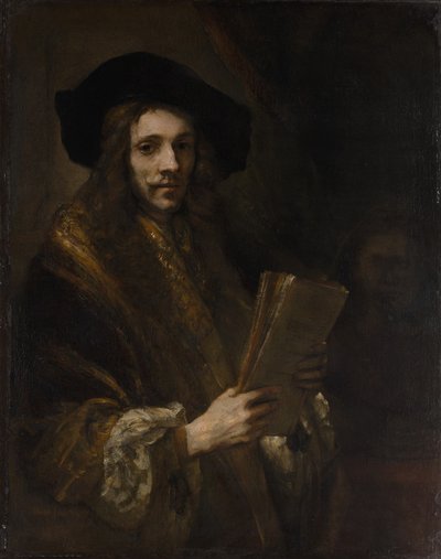 Portret mężczyzny („Licytator”), ok. 1658-62 (olej na płótnie) autorstwa (follower of) Rembrandt Harmensz. van Rijn