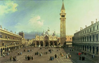 Piazza San Marco, Wenecja, ok. 1730-35 autorstwa Giovanni Antonio Canal