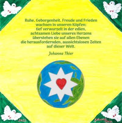 Spokój, bezpieczeństwo, radość i pokój - Wersja 2 autorstwa Johanna Thier