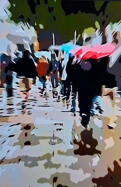 Tłum w mieście autorstwa Mavet