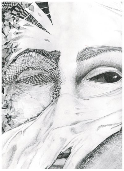 Portret mozaikowy autorstwa Phantalis