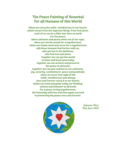 The Peace Painting of Rosental for all Humans of this World autorstwa Johanna Thier