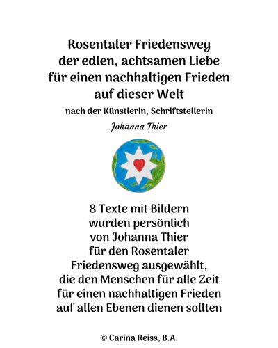 Szlak Pokoju w Rosentalu autorstwa Johanna Thier