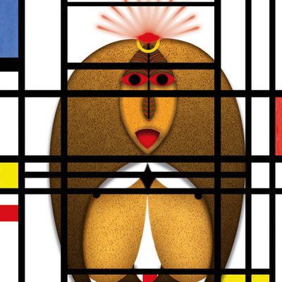 Animal Rationale (III) - Hołd dla Pieta Mondriana autorstwa Alexander Eibach