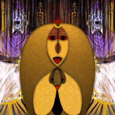 Anima Dannata (III) - Hommage Francis Bacon autorstwa Alexander Eibach
