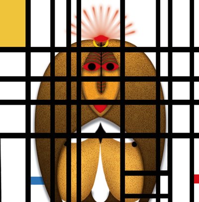 Lockdown (VIII) - (aus der Serie Animal Rationale) autorstwa Alexander Eibach