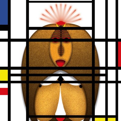 Lockdown (XVIII) - (aus der Serie Animal Rationale) autorstwa Alexander Eibach