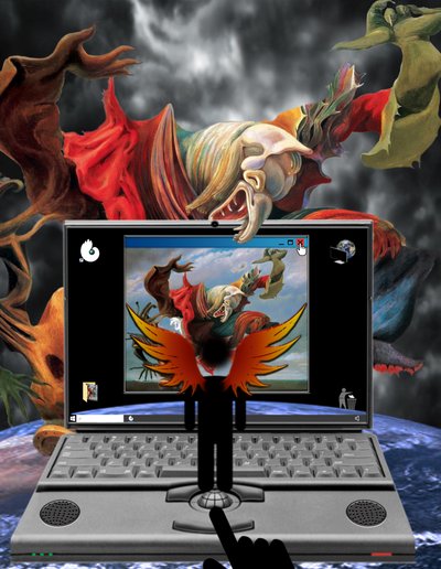 Engelsturz (z serii: Windows) autorstwa Alexander Eibach
