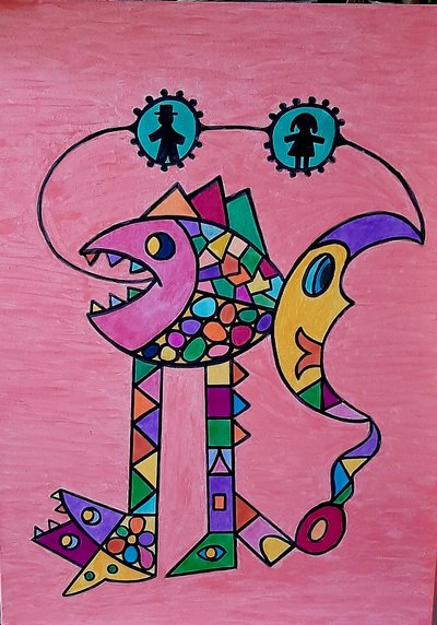 Łańcuch pokarmowy autorstwa Steffi_Seiler_Art