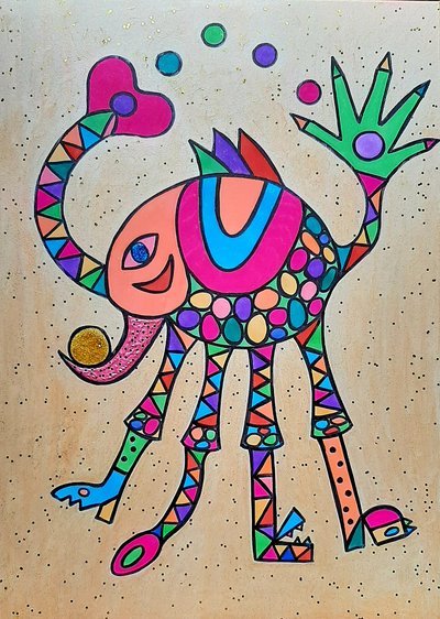 Żyrafoświnia autorstwa Steffi_Seiler_Art