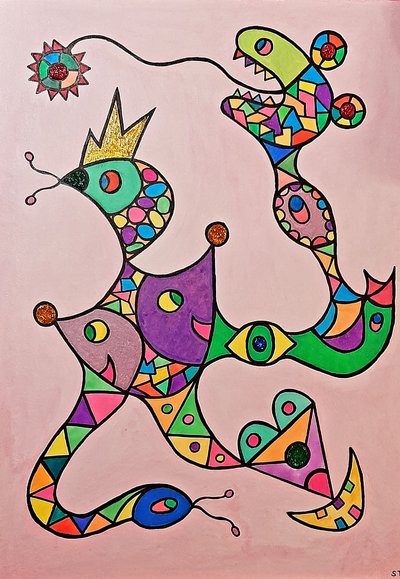 Oswojona głupia istota autorstwa Steffi_Seiler_Art
