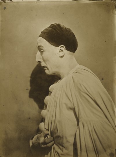 Pierrot w bólu, 1854 (odbitka na papierze solonym) autorstwa Nadar