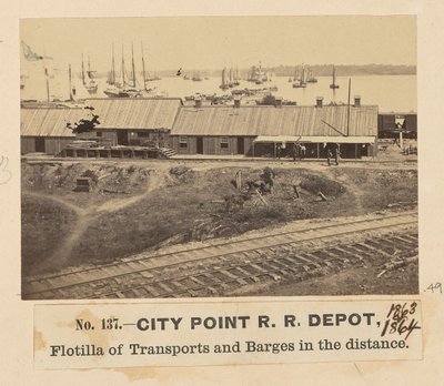 Zajezdnia kolejowa City Point autorstwa A.J. Russell