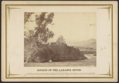 Źródło rzeki Laramie. [Wyoming]. autorstwa A.J. Russell